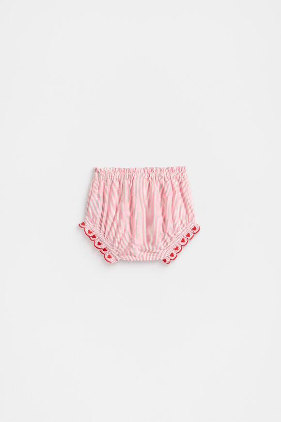 Stripe Scallop Bloomer  Strawberry Red  hi-res