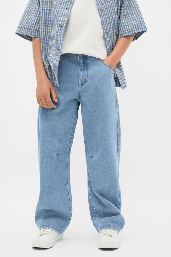 Barrel Jean  Light Blue Wash  hi-res