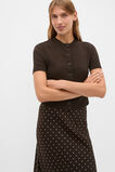 Textured Cotton Blend Cardigan  Coffee Bean  hi-res