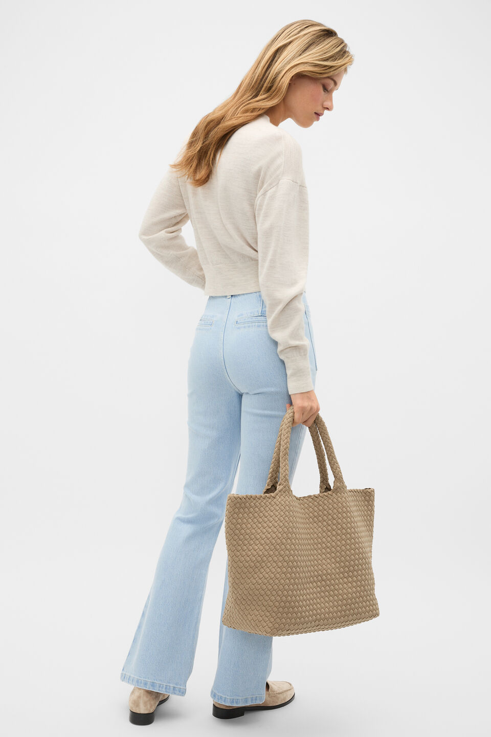 Australian Merino Relaxed Cardigan  Mist Marle