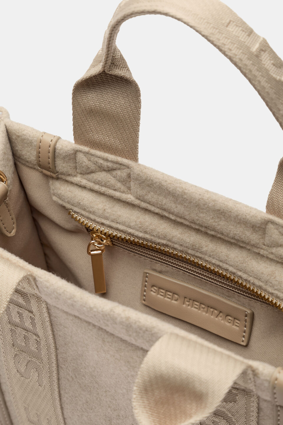 Felt Mini Tote  Sandstone