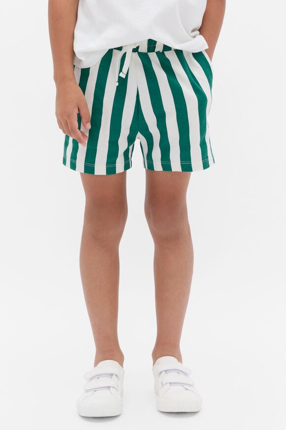 Core Stripe Track Short  Jungle Green  hi-res