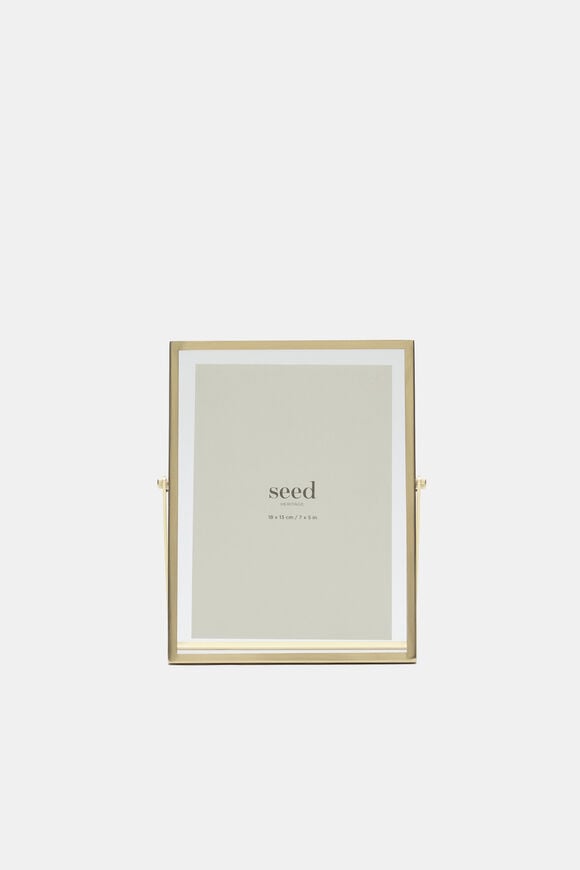Miles Small Photo Frame  Gold  hi-res