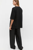 Oversized Side Split Knit  Black  hi-res