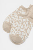 Ocelot Sneaker Sock  Light Cookie  hi-res