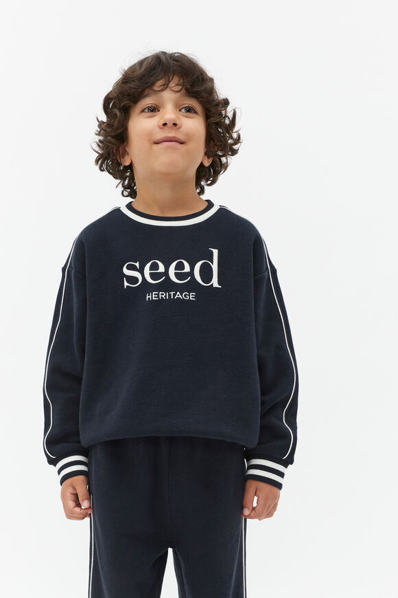 Core Logo Sweat  Midnight Blue  hi-res