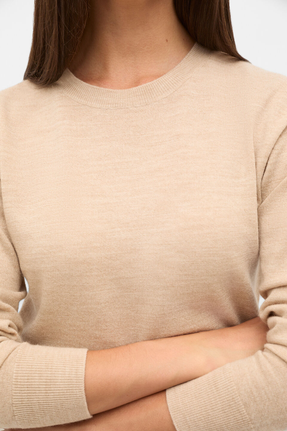 Australian Merino Pullover  Sandstone Marle