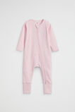Core Logo Zipsuit  Posie Stripe  hi-res