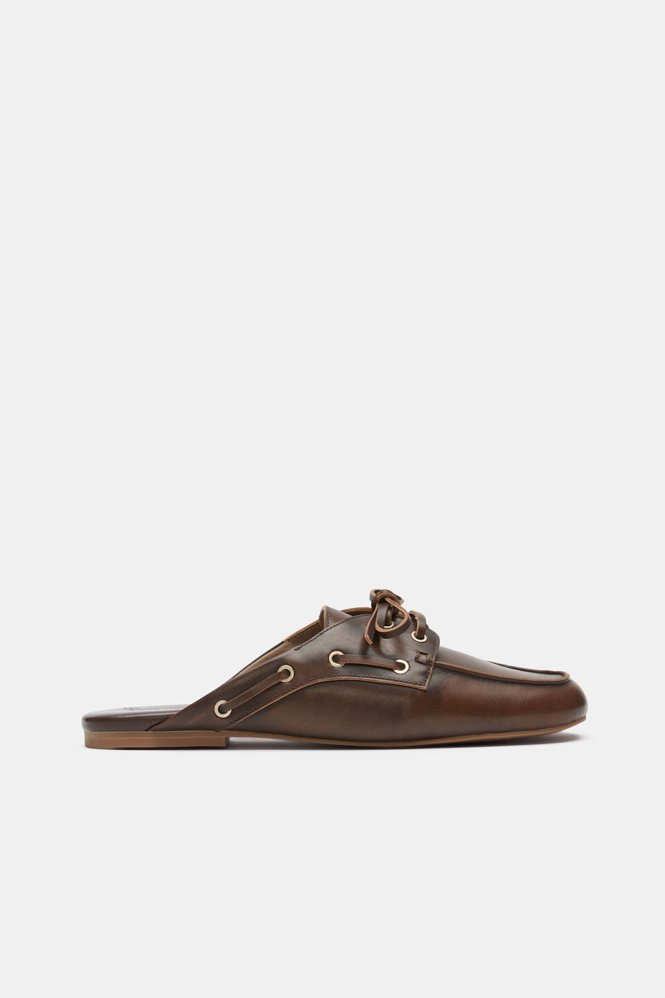 Kit Boat Shoe Mule  Chocolate