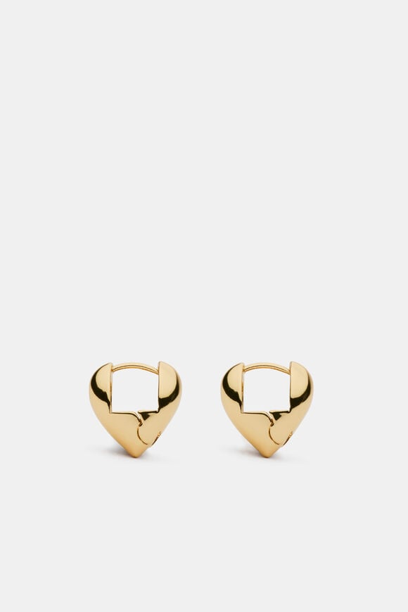 Amour Heart Hoop  Gold  hi-res