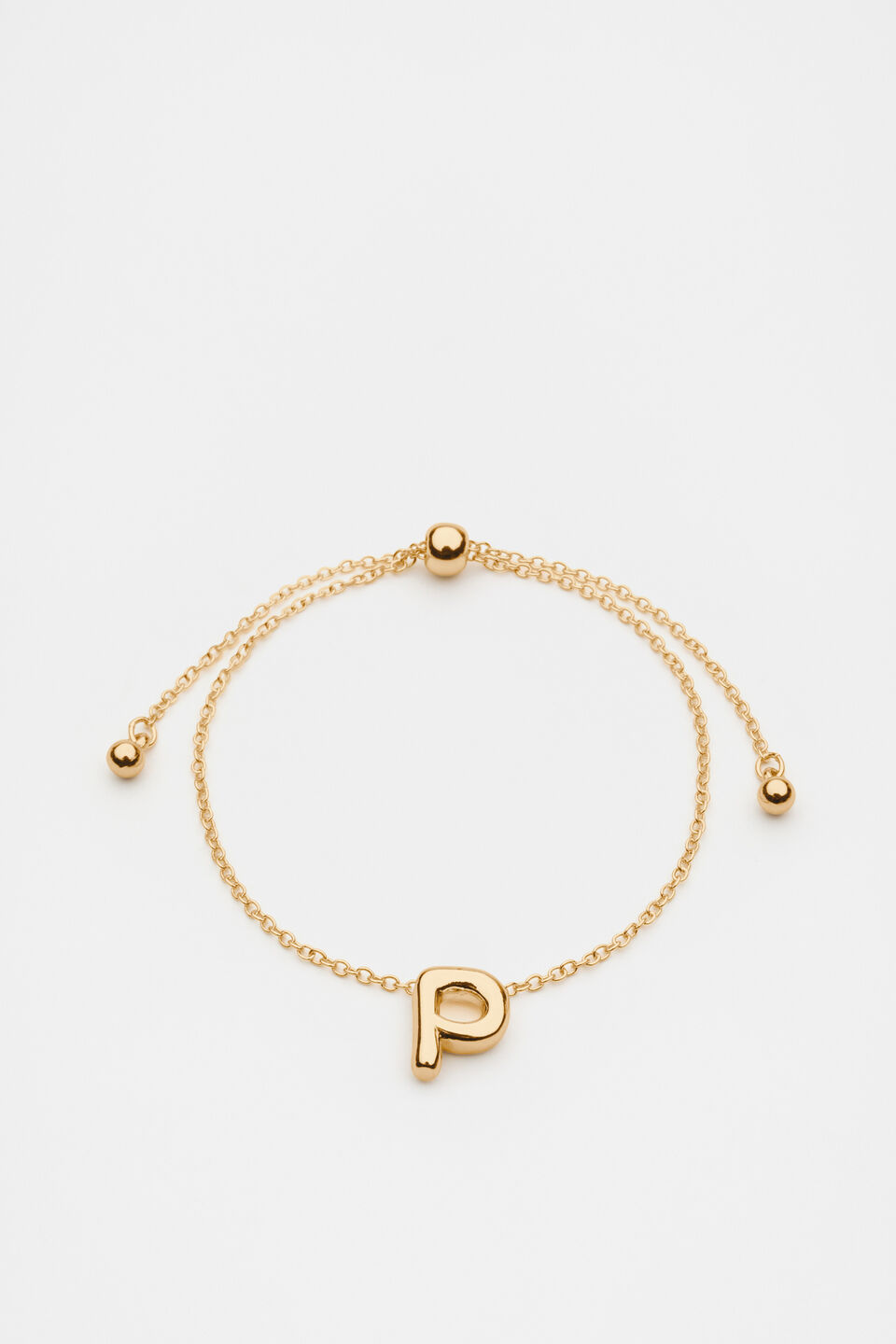 Bubble Letter Bracelet  P