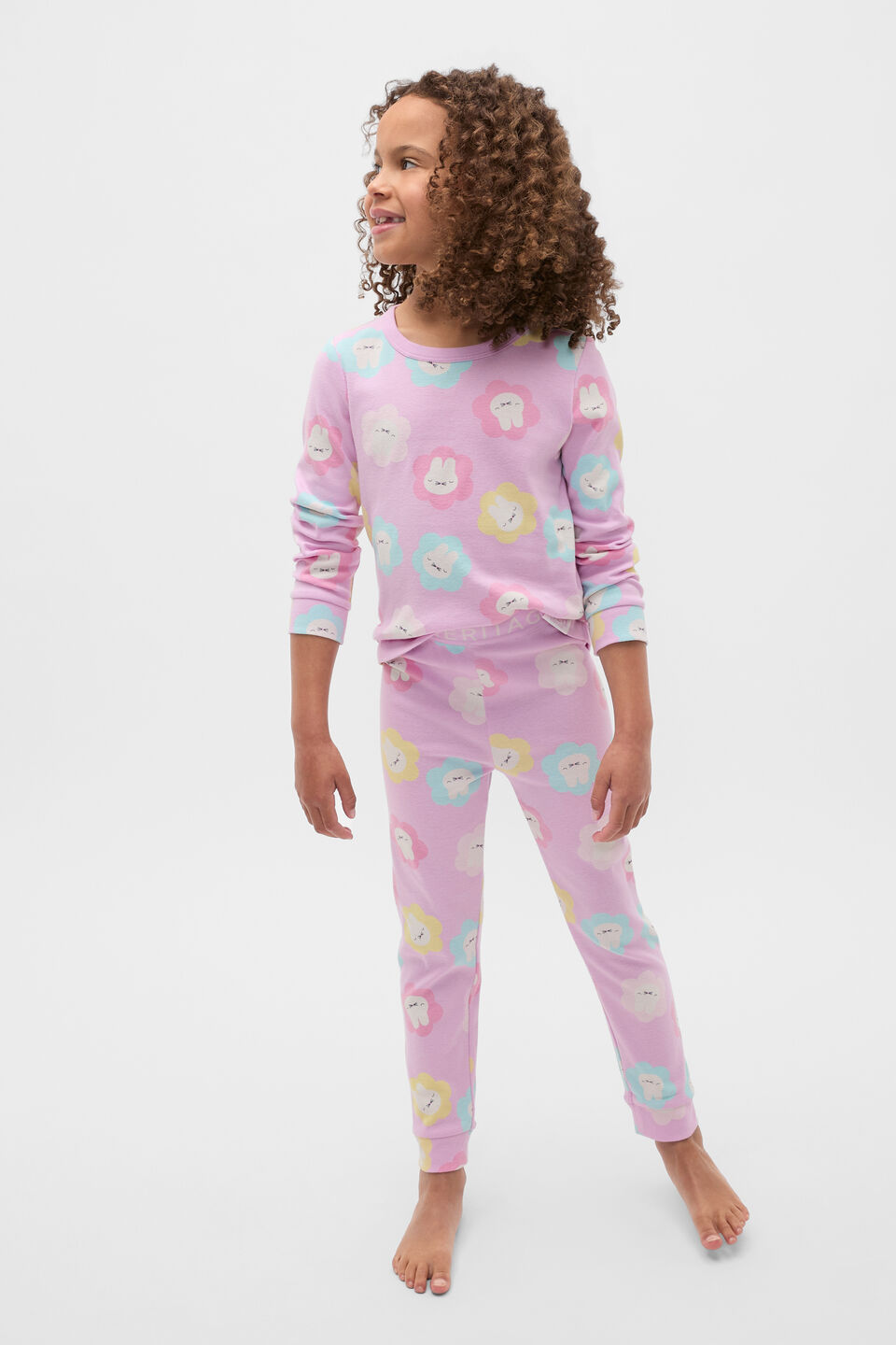 Bunny Floral Pyjama  Orchid