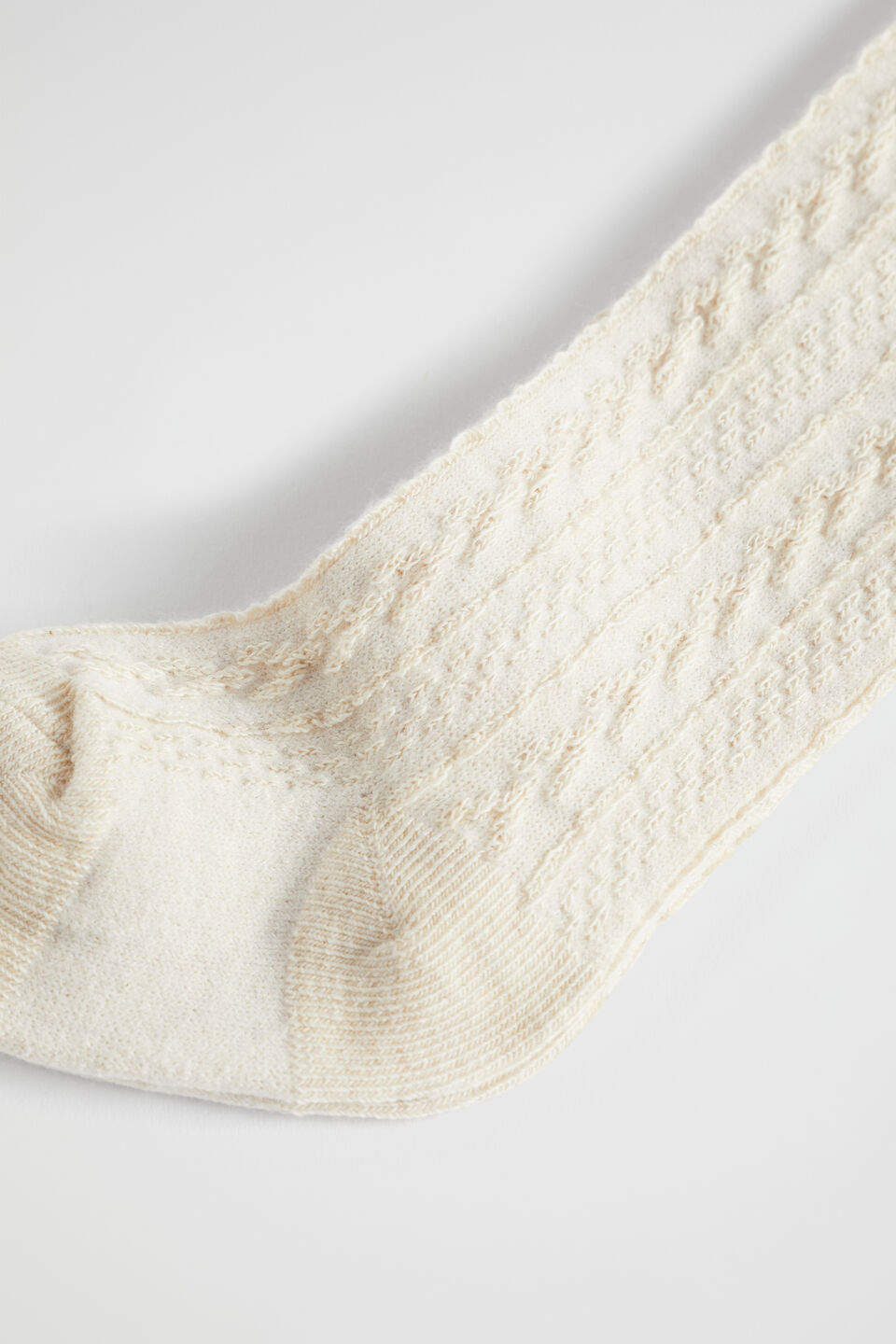 Cable Knit Tights  Oat Marle