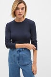 Core Rib Crew Neck Top  Twilight Blue  hi-res