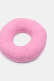 Pink Boucle Initial Cushion  O  hi-res