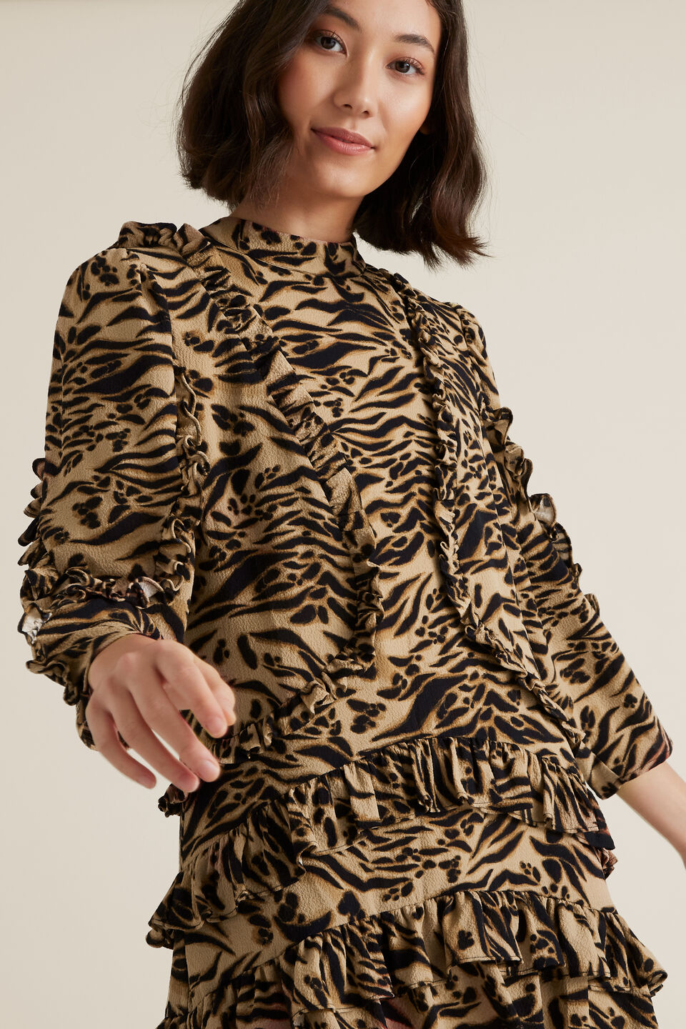 Frill Animal Dress  