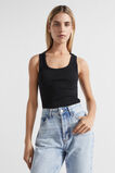 Core Rib Singlet  Black  hi-res