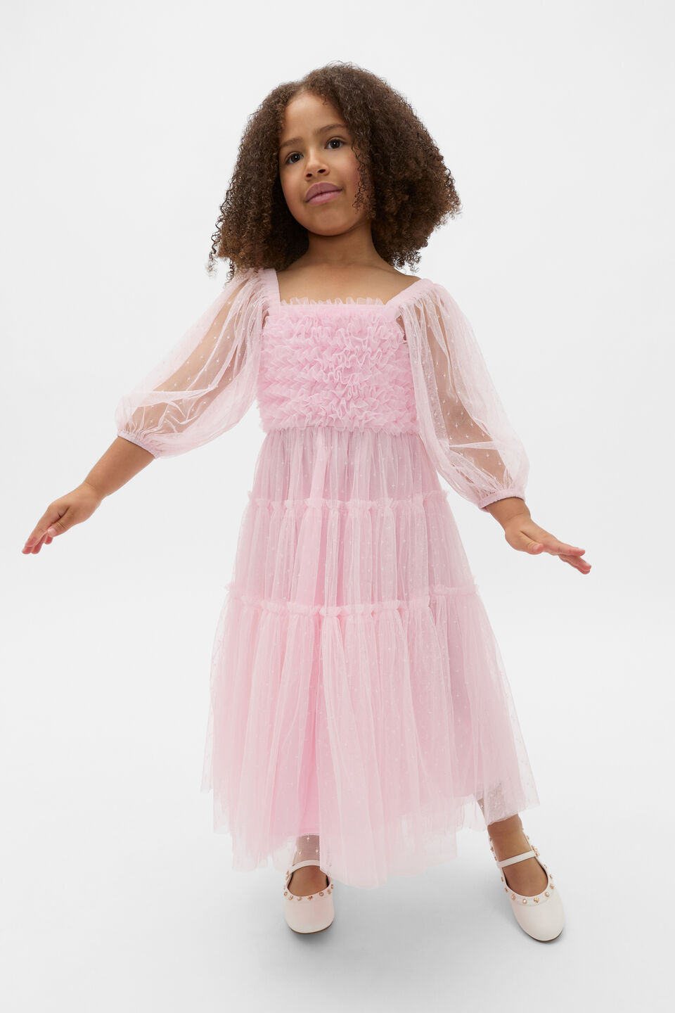 Midi Tulle Dress  Pink Lemonade