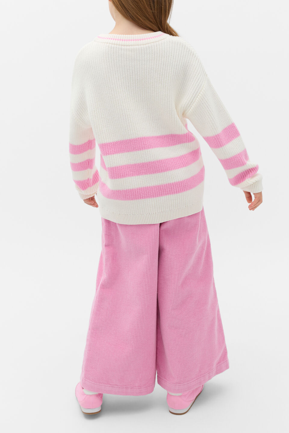 Sporty Knit Sweater  Classic Cream