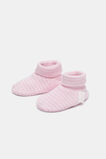 Core Rib Logo Bootie  Posie Stripe  hi-res