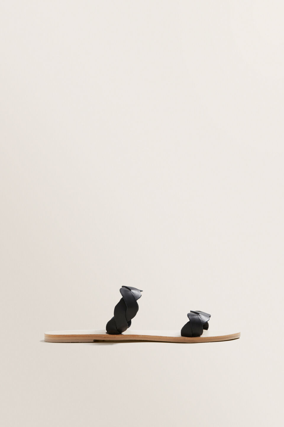 Katie Leather Slide  
