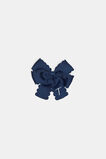 Grosgrain Initial Bow Duck Clip  T  hi-res