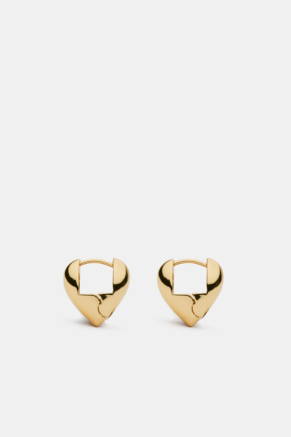 Amour Heart Hoop  Gold  hi-res