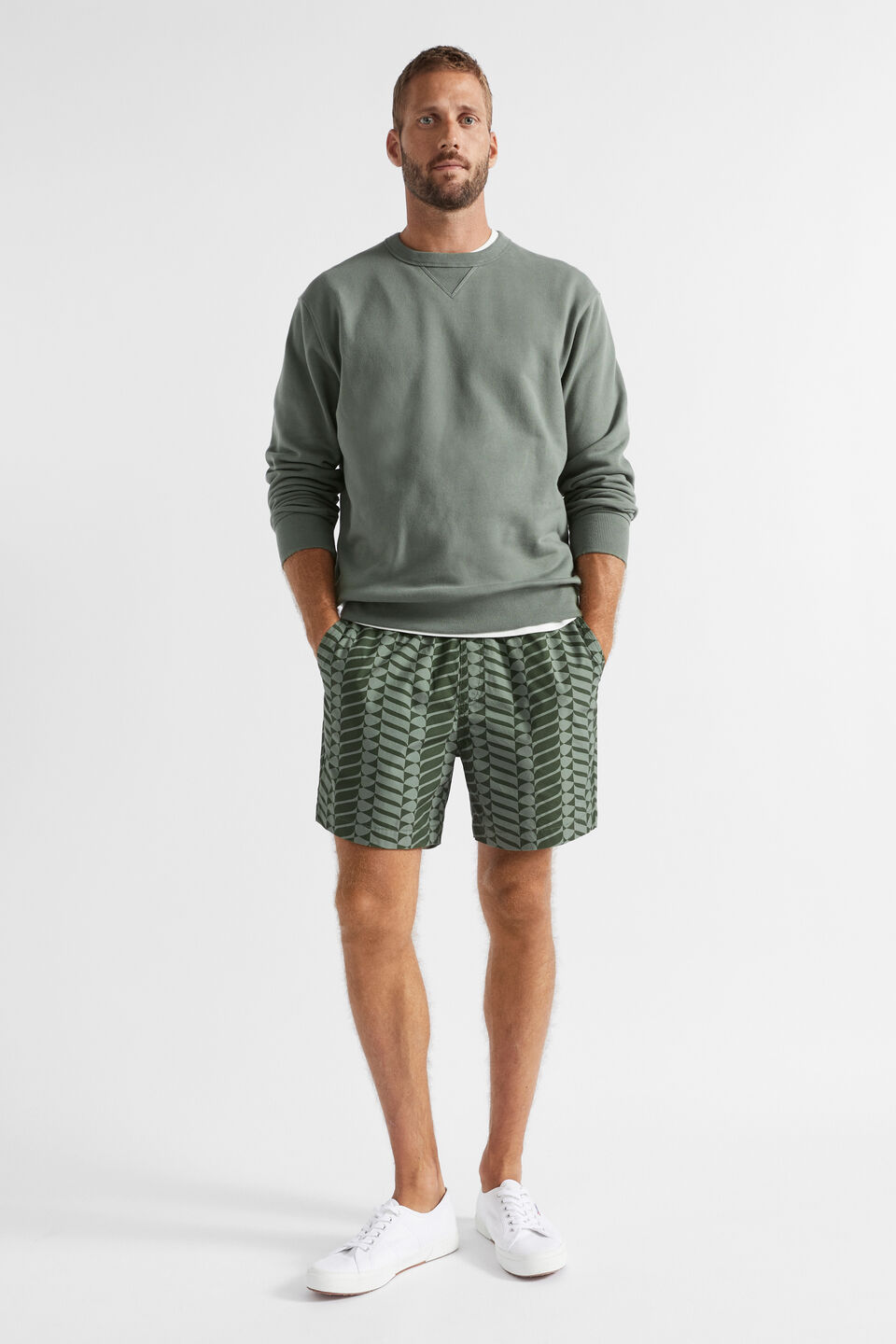 Crewneck Sweatshirt  Light Khaki