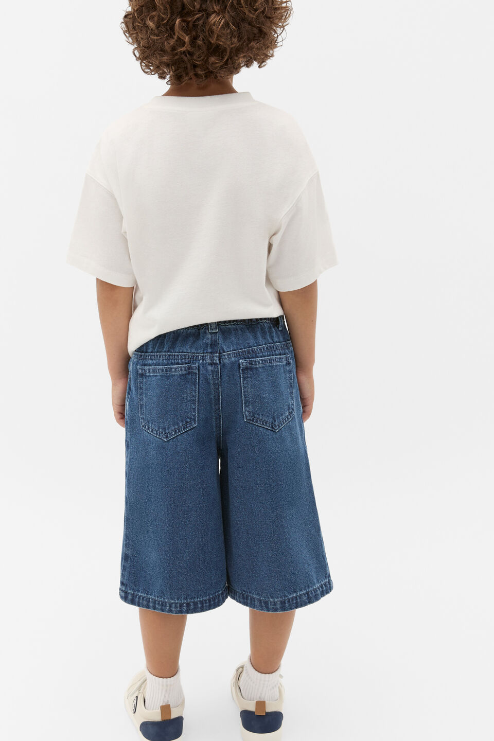 Longline Denim Short  Indigo