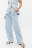 High Waist Elasticated Wide Leg Jean  Glacier Denim  hi-res