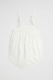 Embroidered Romper  Vintage White  hi-res