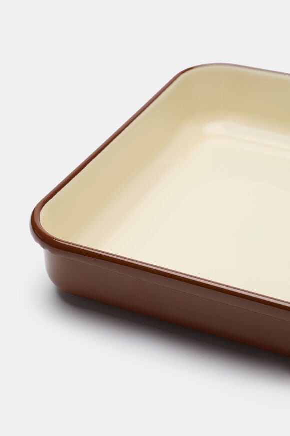 Elias Enamel Rectangle Pan  Biscoff  hi-res