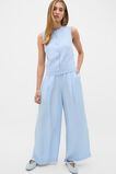 Cotton Blend Button Knit Vest  Arctic Blue Marle  hi-res