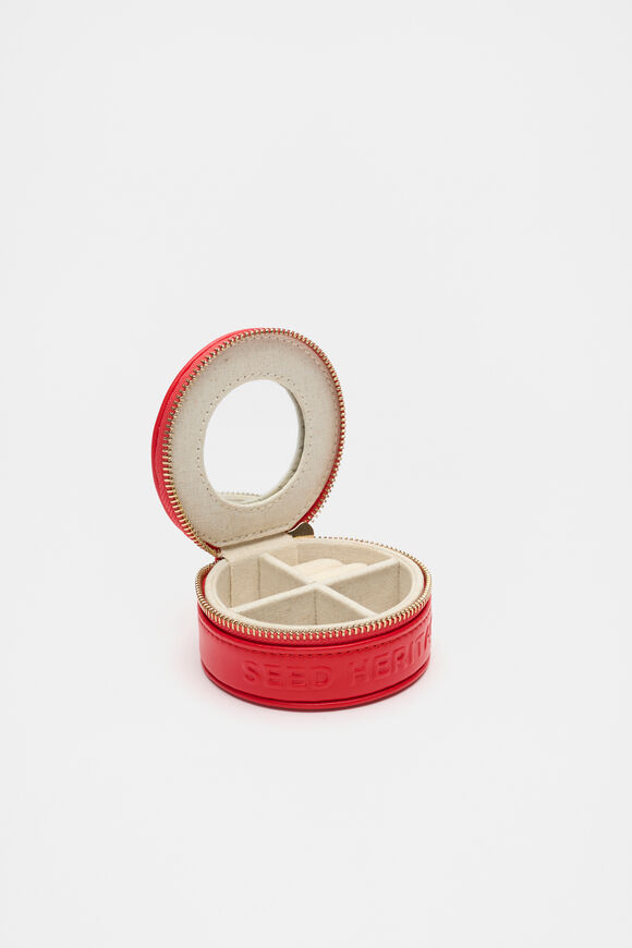 Circle Jewellery Case  Electric Crimson  hi-res