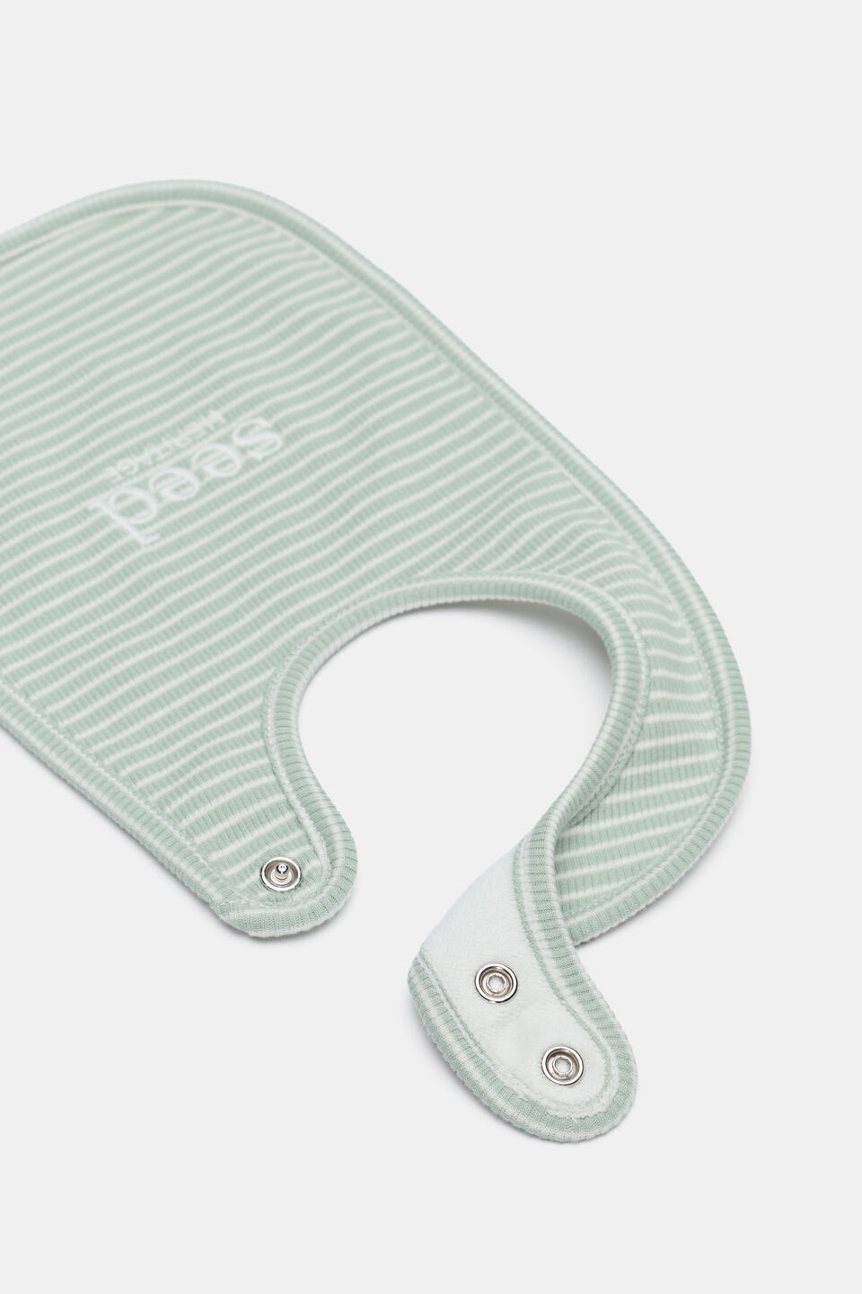 Core Logo Dribble Bib  Sage Stripe