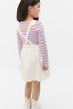 Scallop Denim Pinafore  Classic Cream  hi-res