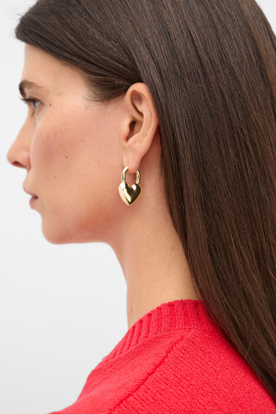 Amour Heart Earring  Gold