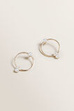 Round Pearl Earrings  9  hi-res