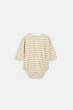 Logo Stripe Bodysuit  Milk Tea  hi-res