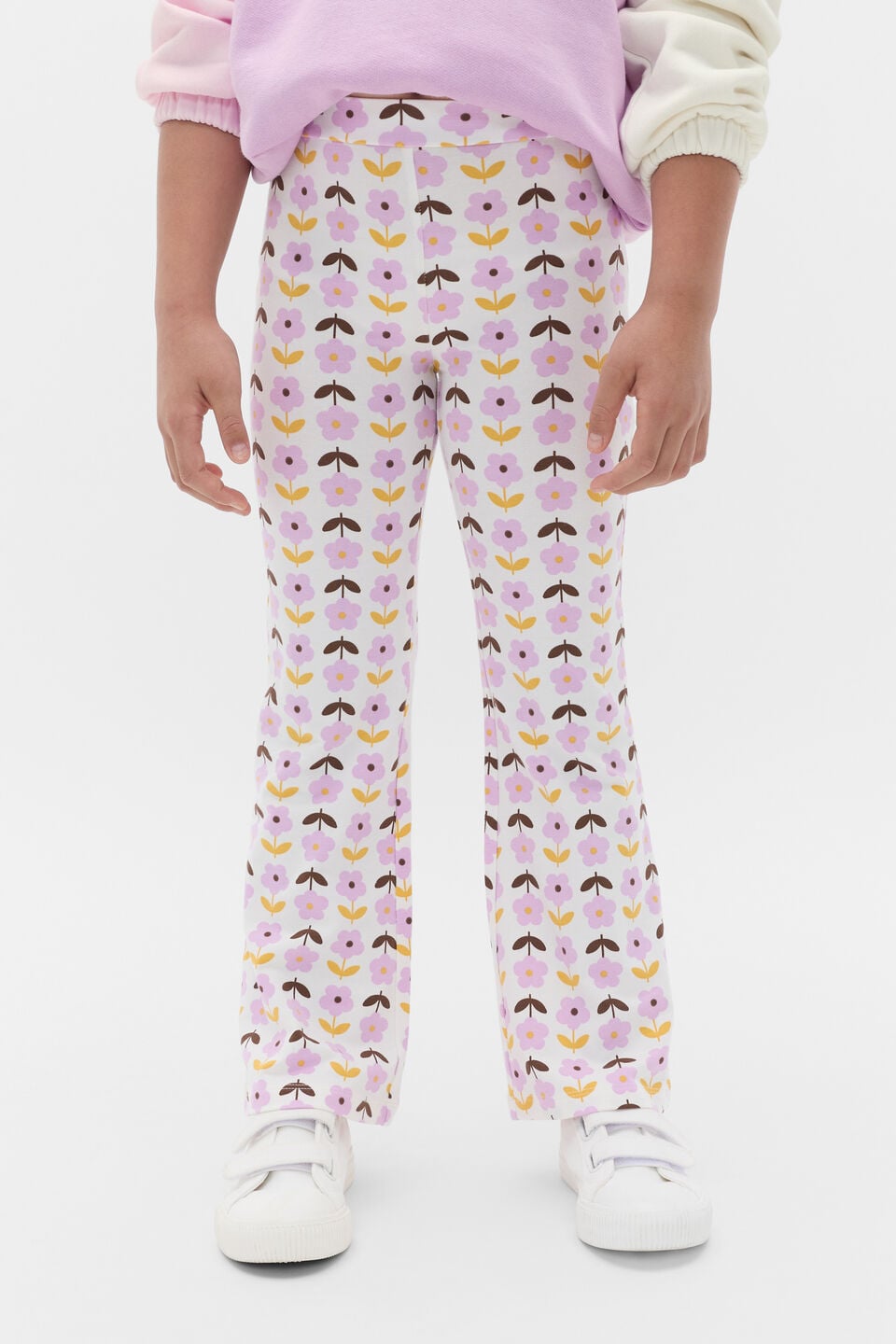 Floral Kick Flare  Classic Cream