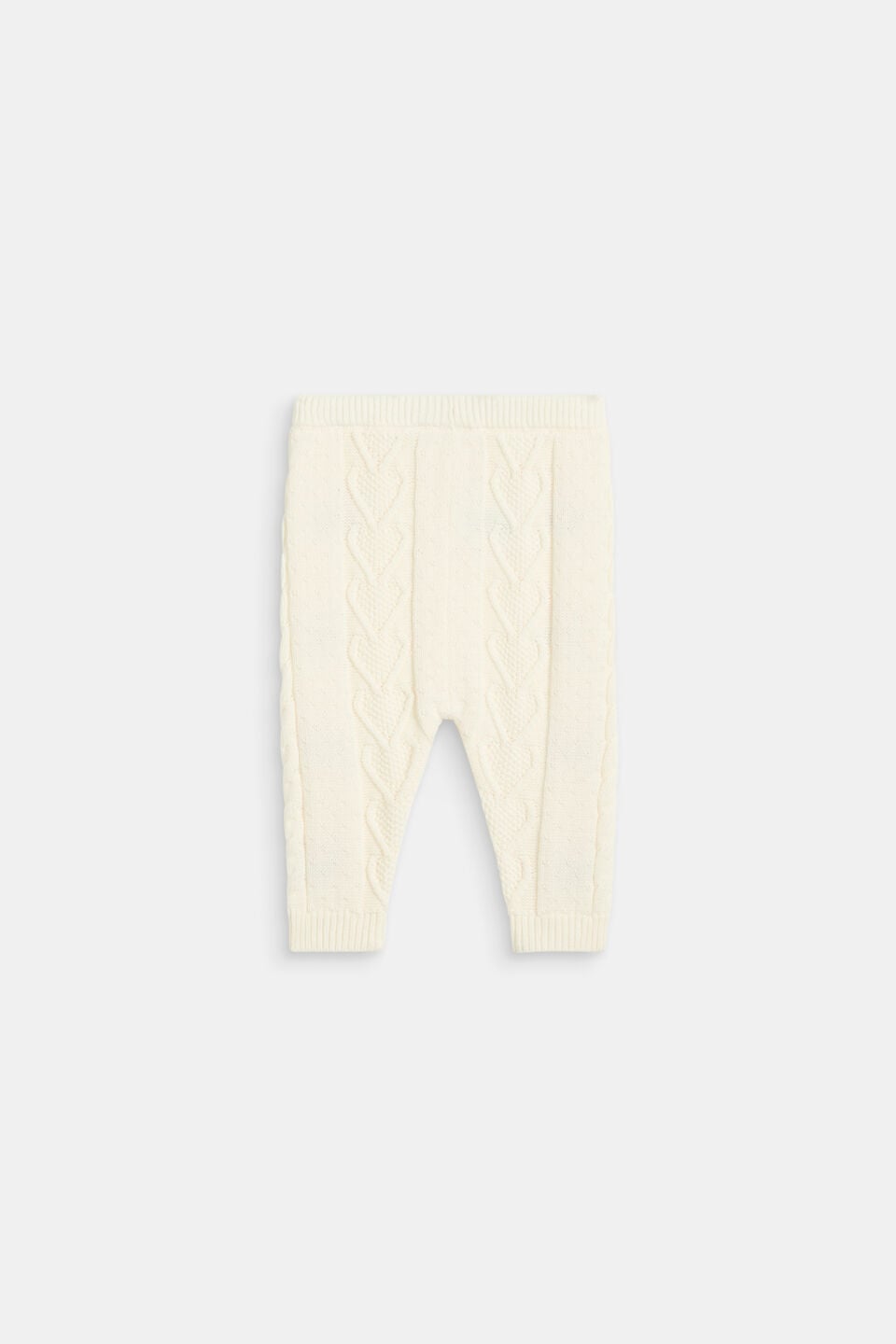 Floral Cable Knit Pant  Classic Cream