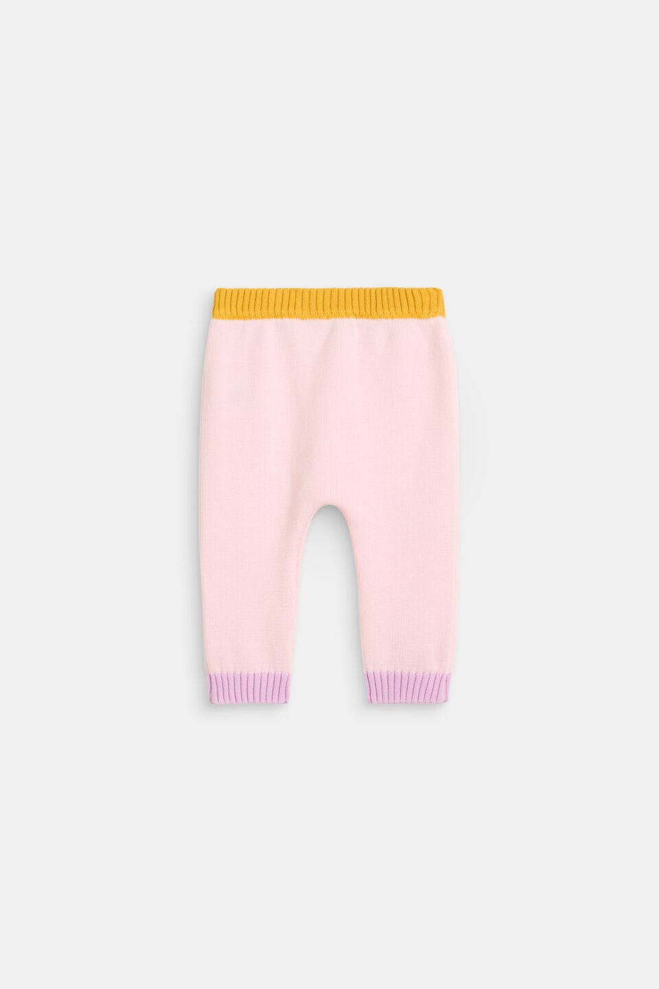 Colour Block Knit Pant  Pink Lemonade