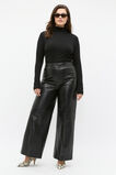 Australian Merino Mock Neck Top  Black  hi-res