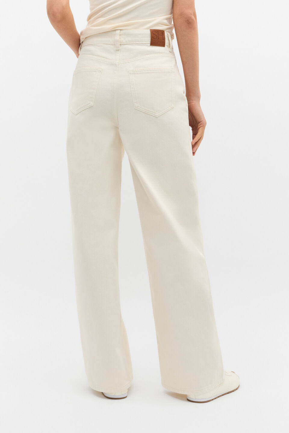 70s Wide Leg Jean  Coconut Cream