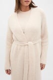 Luxe Fluffy Long Cardigan  Vanilla Cream Marle  hi-res