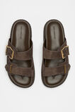 Sasha Trim Slide  Chocolate Suede  hi-res