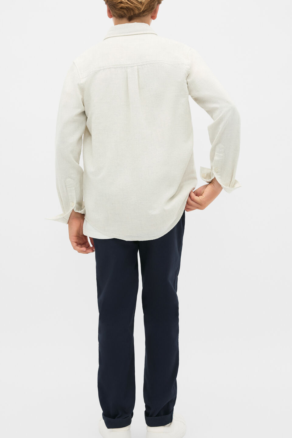 Brushed Shirt  Oat Marle