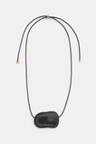 Cord Pebble Necklace  Coffee Bean  hi-res