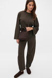 Woven Textured Crossbody Bag  Coffee Bean  hi-res