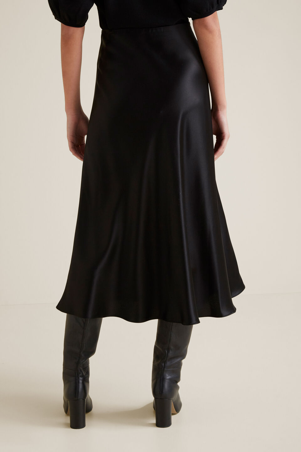 Satin Swing Skirt  